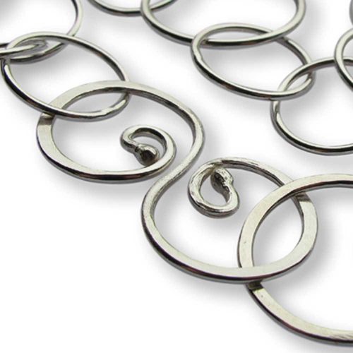 Argentium Silver Asymmetrical Necklace