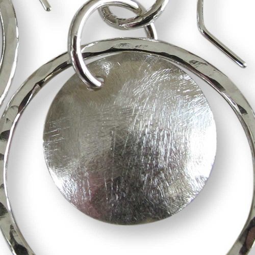 Sterling Silver Full Moon Earrings Windsong Jewellery Design